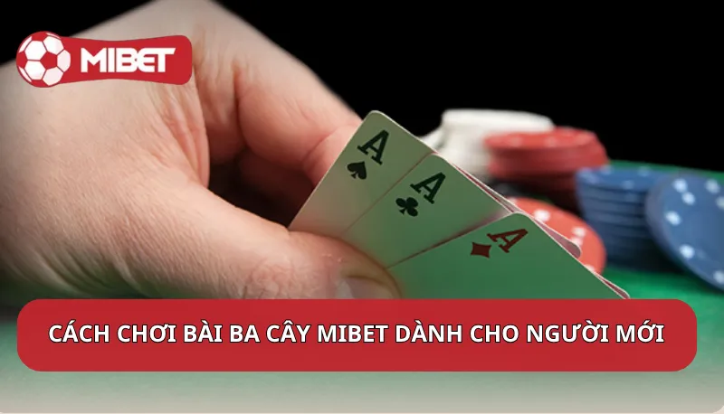 Cách chơi bài ba cây Mibet dễ hiểu dành cho người mới